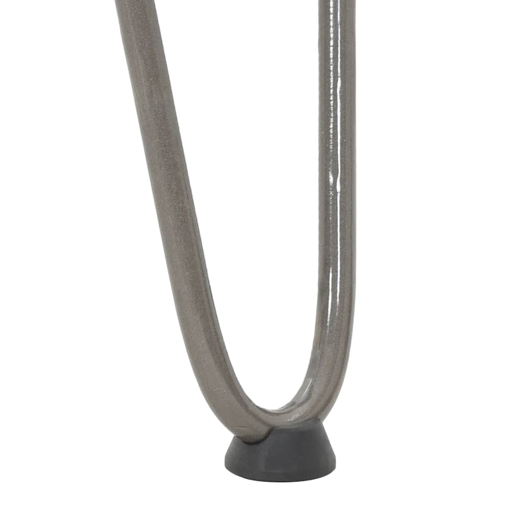 4 db-os hajtűlábak konzolasztalhoz, natúr acél, 72 cm, tömör acél