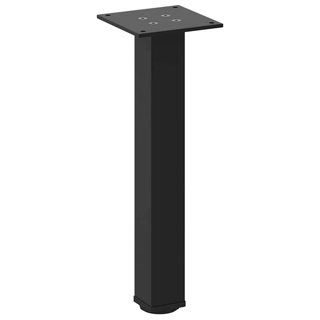 4 db fekete acél dohányzóasztal láb 30-32 cm