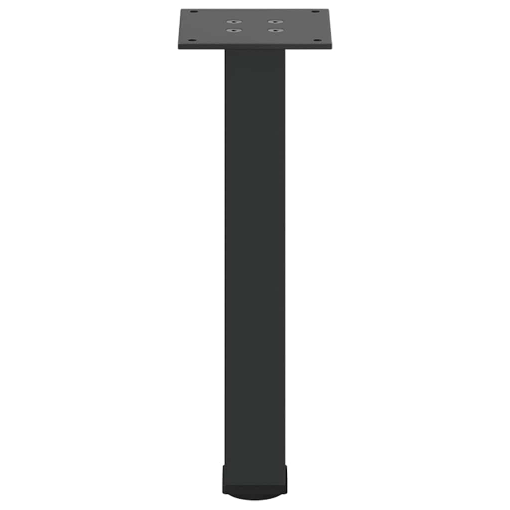 4 db fekete acél dohányzóasztal láb 30-32 cm