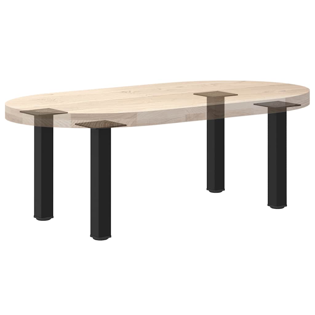 4 db fekete acél dohányzóasztal láb 30-32 cm
