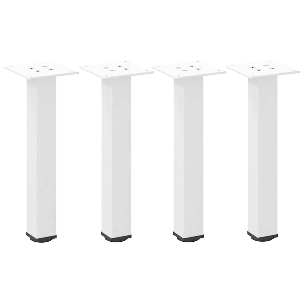 4 db fehér dohányzóasztal láb 42-44 cm acél
