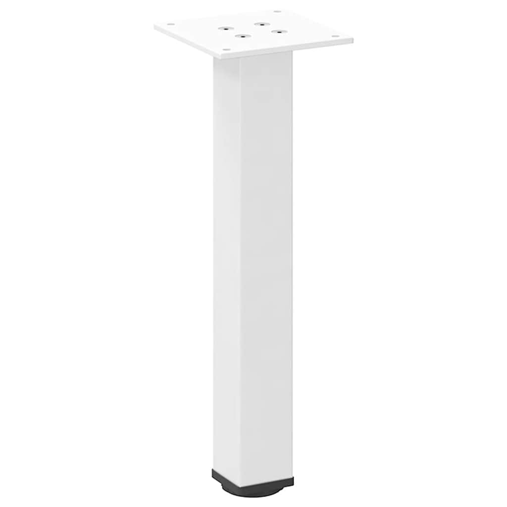 4 db fehér dohányzóasztal láb 42-44 cm acél