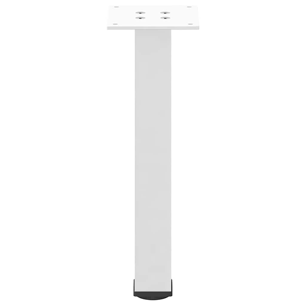 4 db fehér dohányzóasztal láb 42-44 cm acél