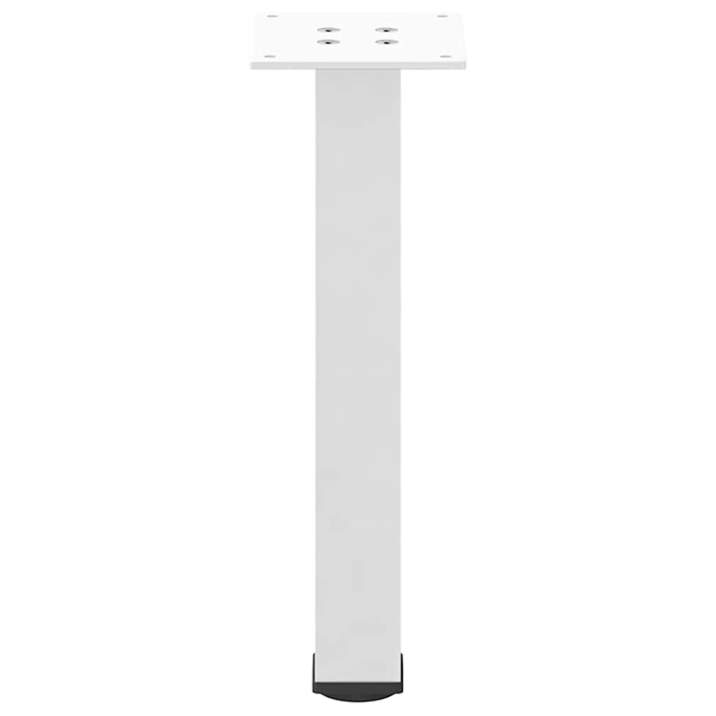 4 db fehér dohányzóasztal láb 42-44 cm acél