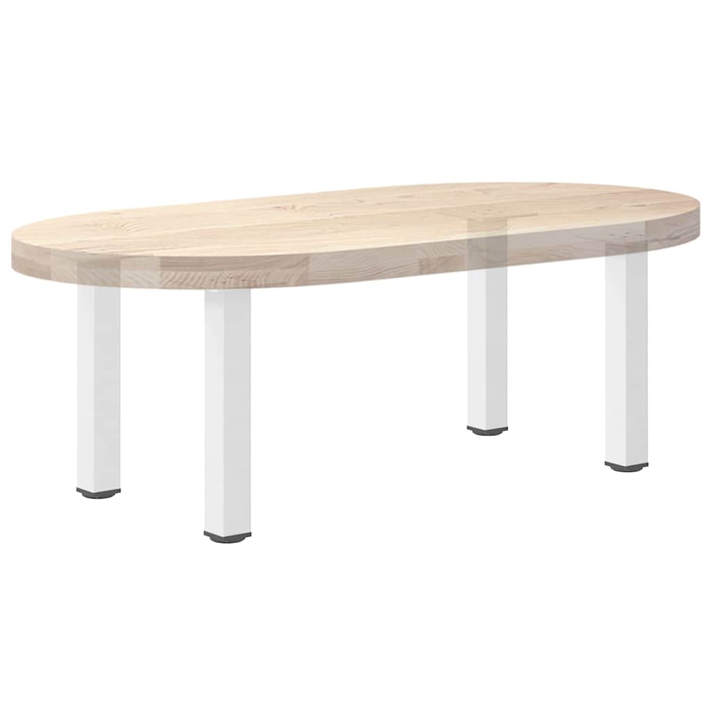 4 db fehér dohányzóasztal láb 42-44 cm acél