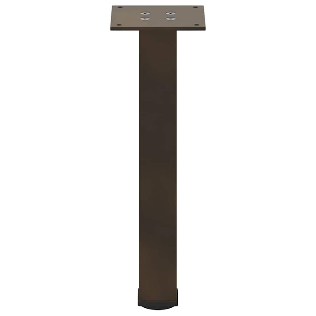 4 db natúr acél dohányzóasztal láb 42-44 cm acél