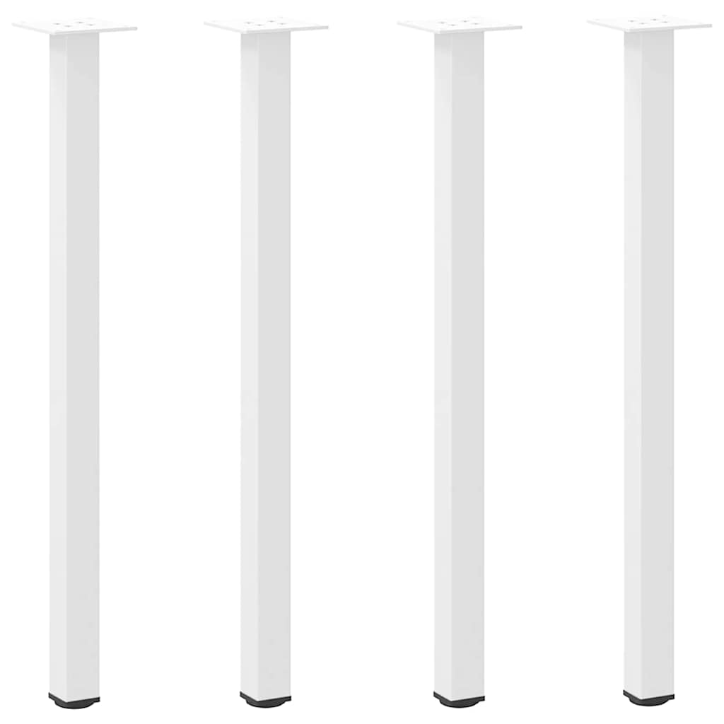 4 db fehér acél konzolasztal láb 72-74 cm