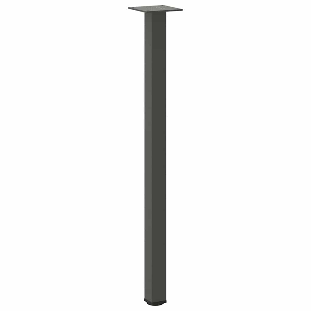 4 db antracitszürke acél konzolasztal láb 72-74 cm