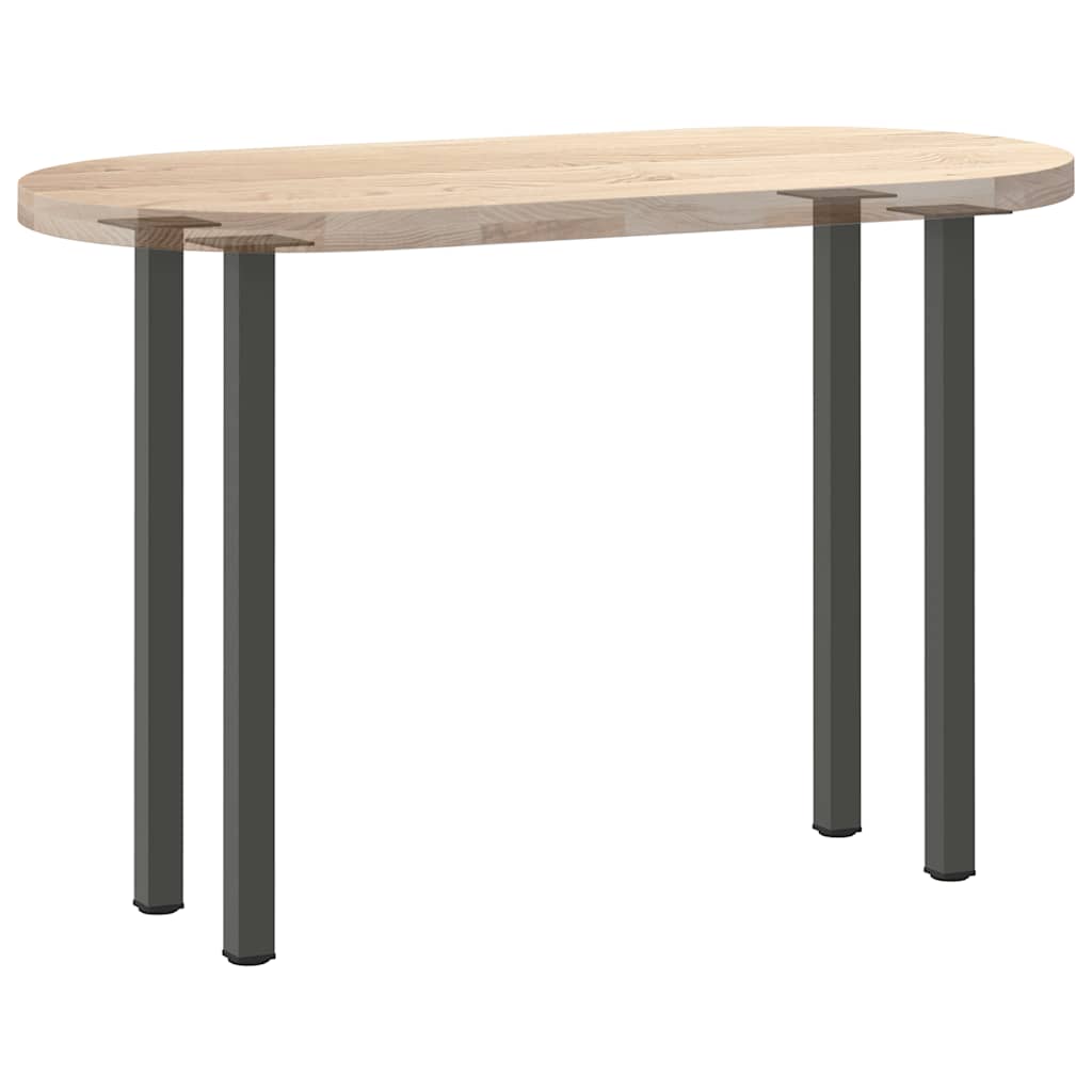 4 db antracitszürke acél konzolasztal láb 72-74 cm
