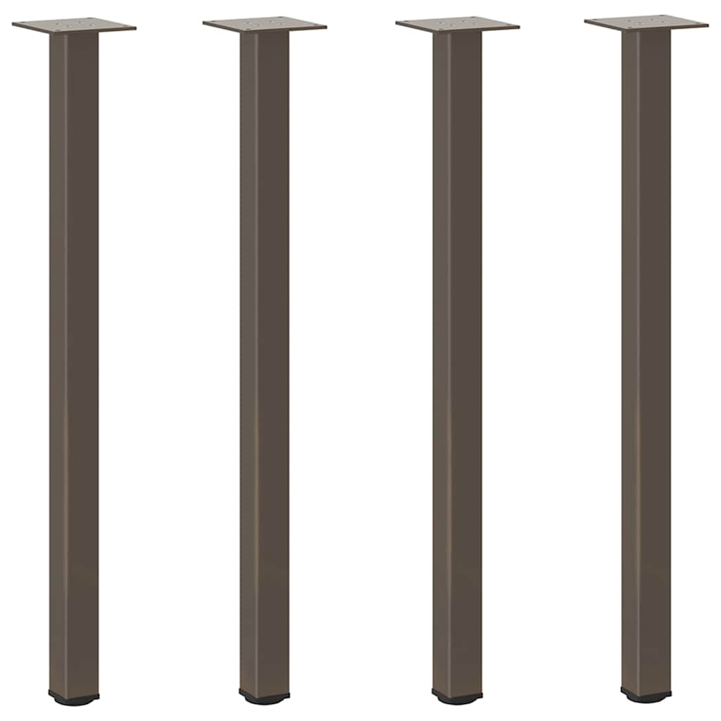 4 db natúr acél konzolasztal láb 72-74 cm acél