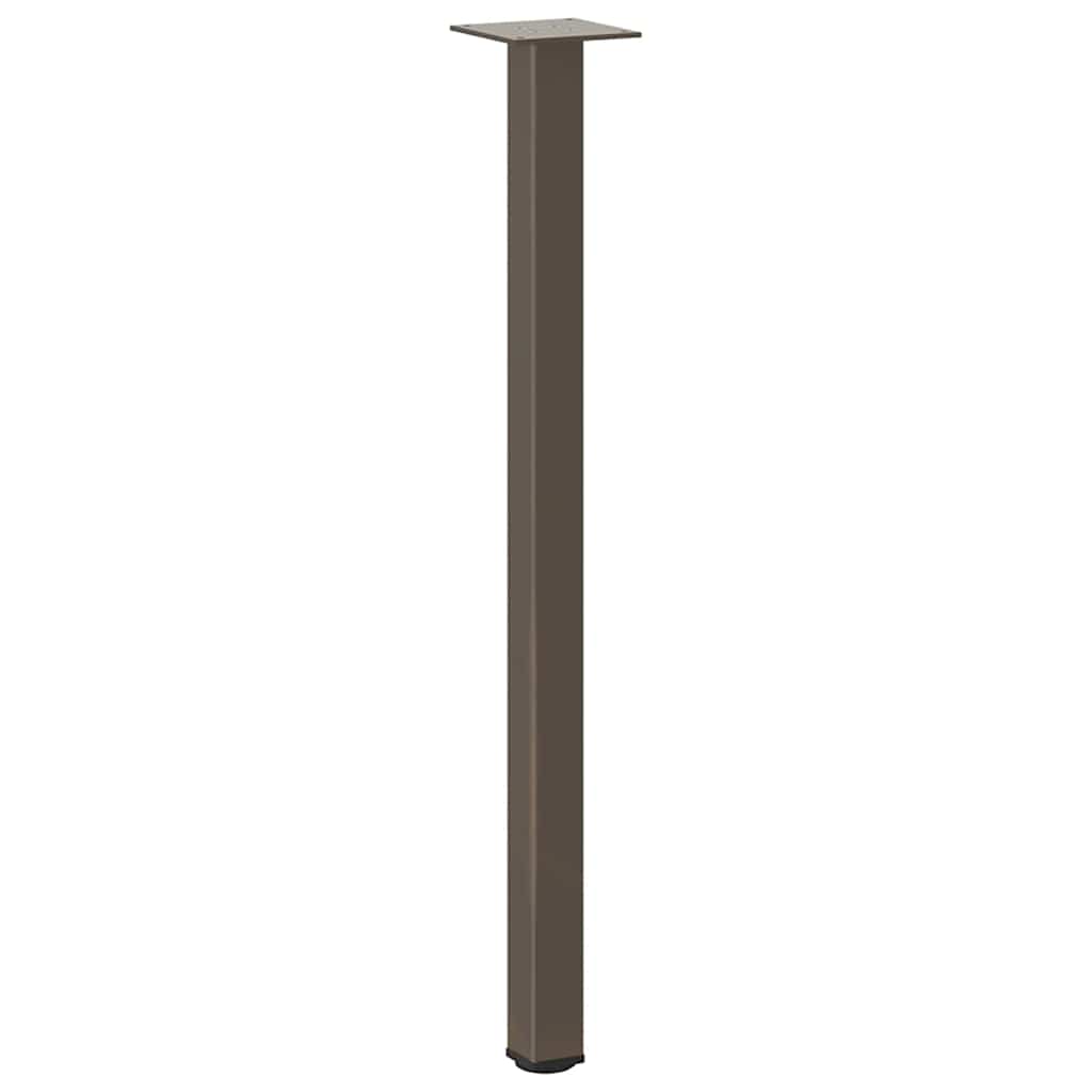 4 db natúr acél konzolasztal láb 72-74 cm acél