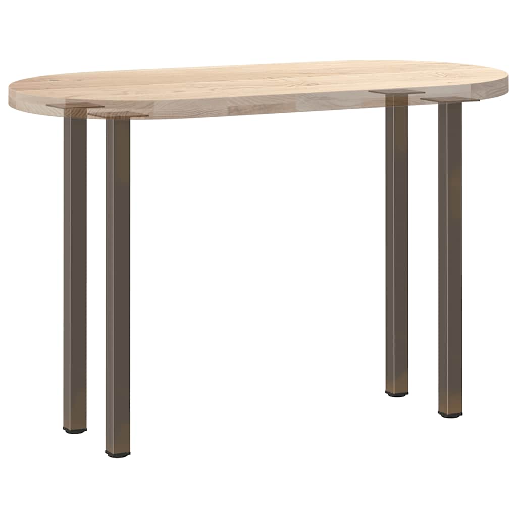 4 db natúr acél konzolasztal láb 72-74 cm acél