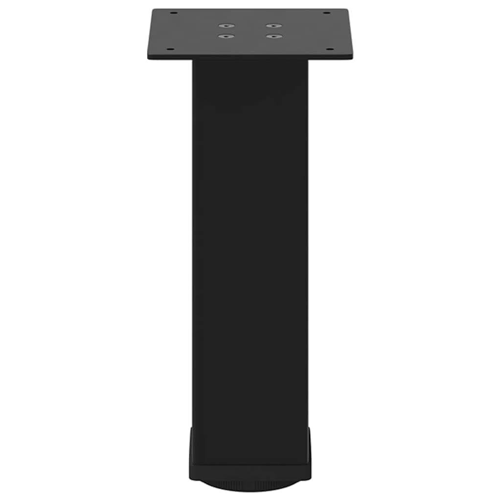 4 db fekete acél dohányzóasztal láb 30-32 cm