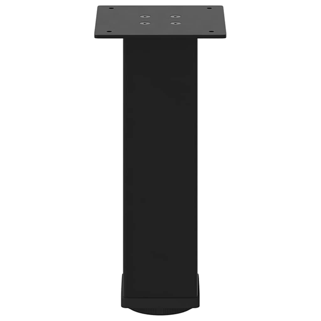 4 db fekete acél dohányzóasztal láb 30-32 cm