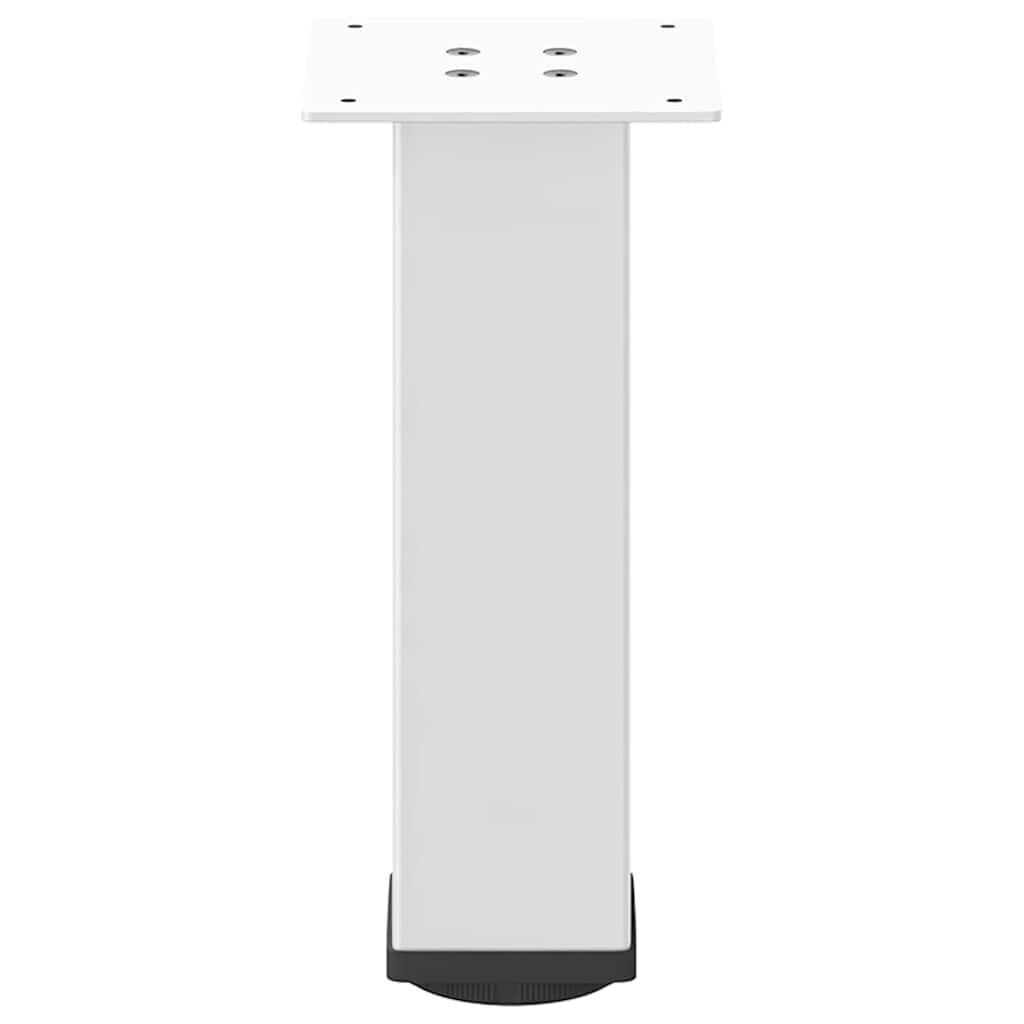 4 db fehér dohányzóasztal láb 30-32 cm acél