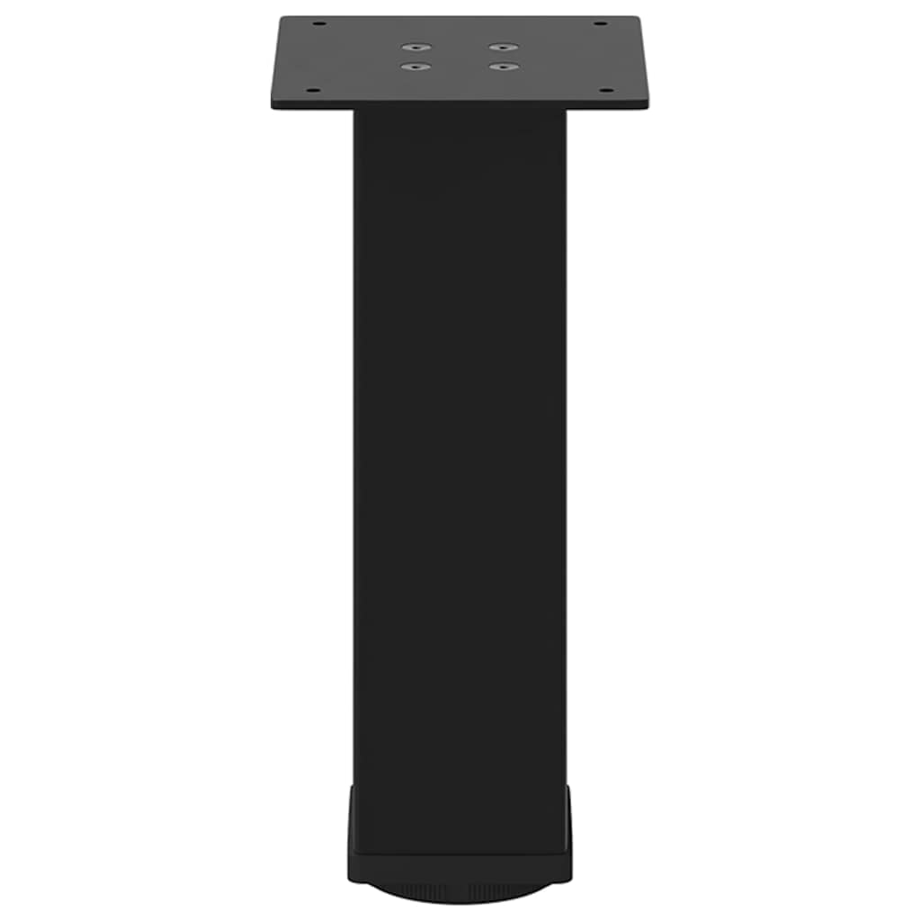 4 db fekete acél dohányzóasztal láb 42-44 cm