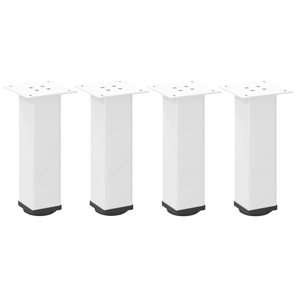 4 db fehér dohányzóasztal láb 42-44 cm acél