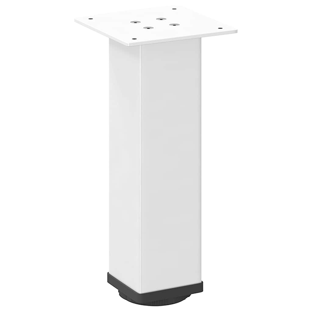 4 db fehér dohányzóasztal láb 42-44 cm acél