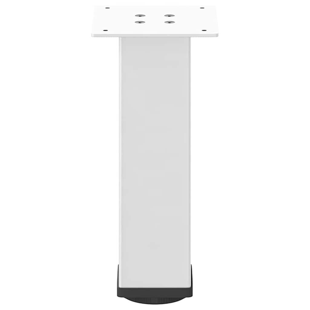 4 db fehér dohányzóasztal láb 42-44 cm acél