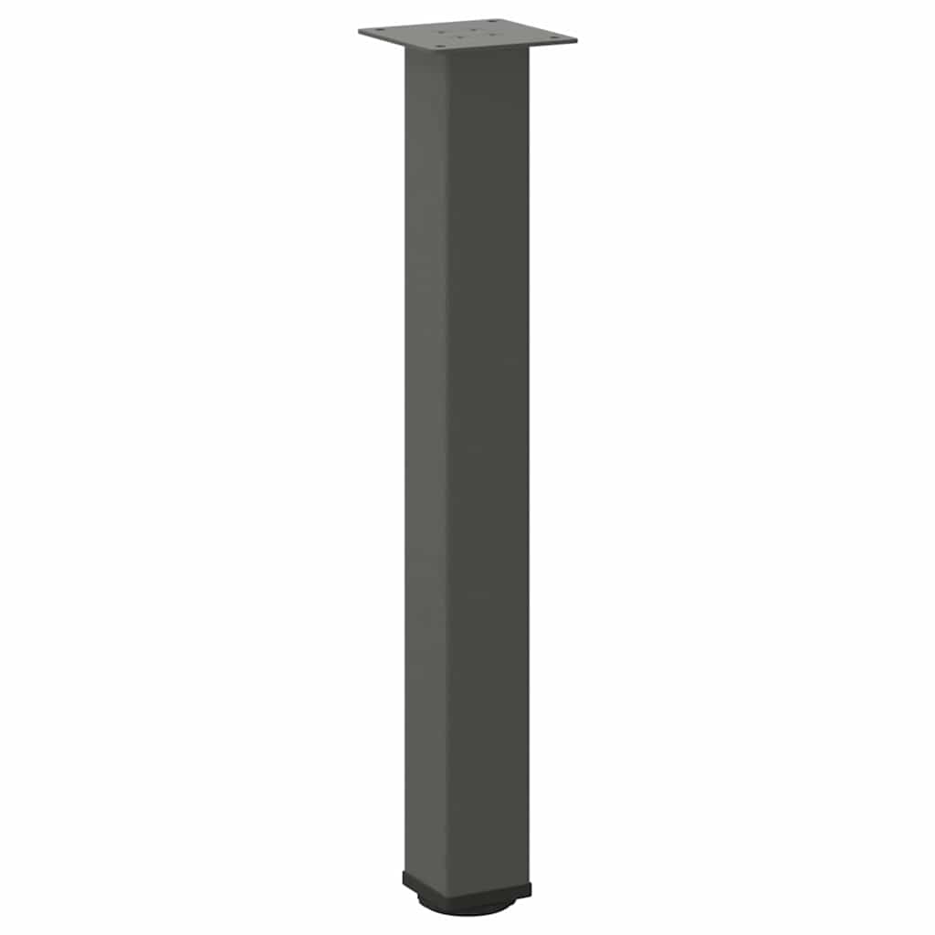 4 db antracitszürke acél konzolasztal láb 72-74 cm