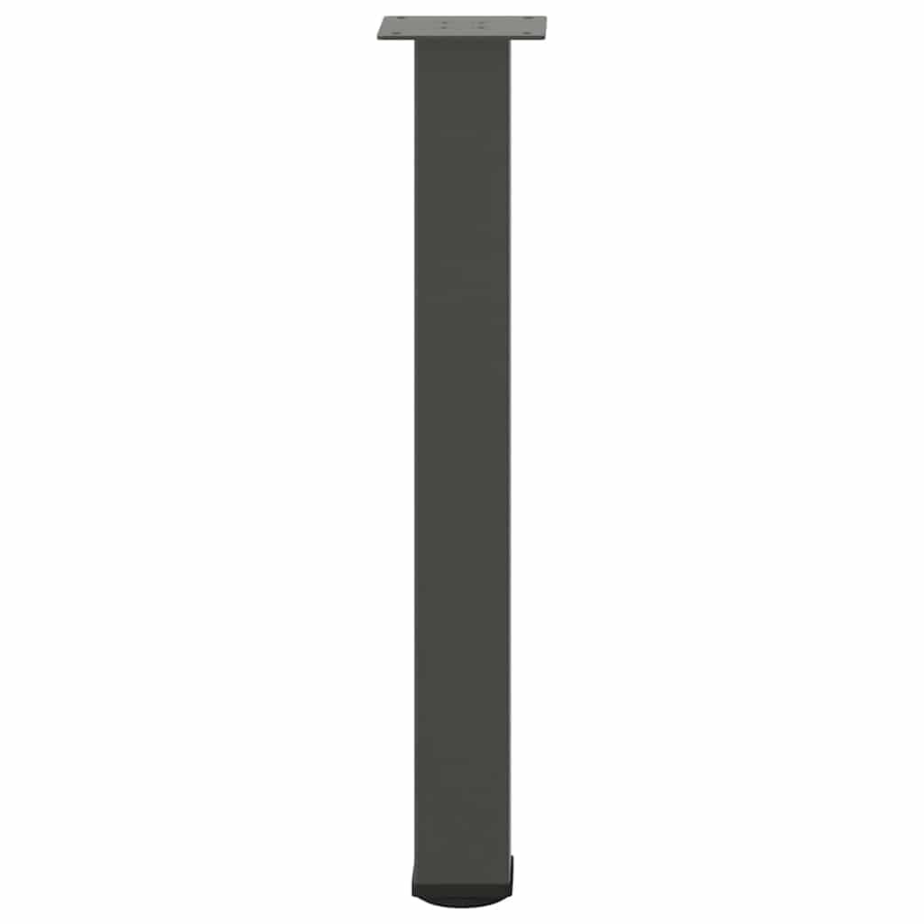 4 db antracitszürke acél konzolasztal láb 72-74 cm