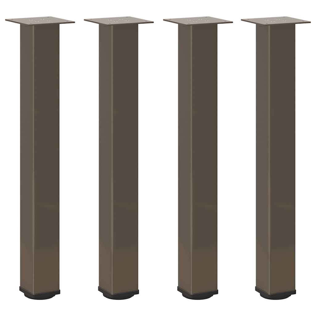 4 db natúr acél konzolasztal láb 72-74 cm acél