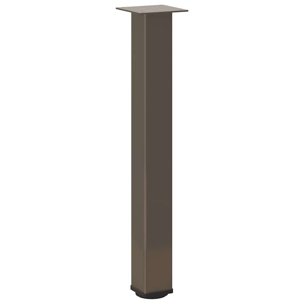 4 db natúr acél konzolasztal láb 72-74 cm acél
