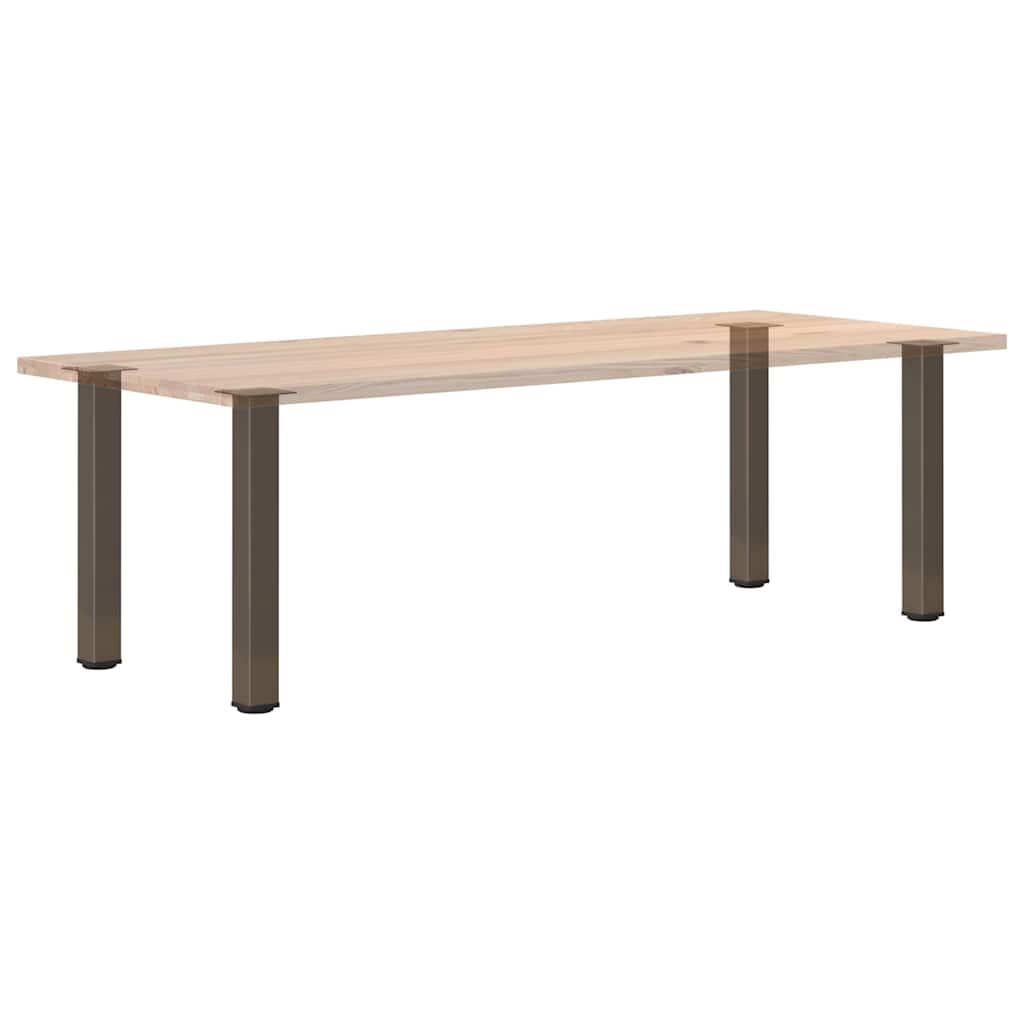 4 db natúr acél konzolasztal láb 72-74 cm acél