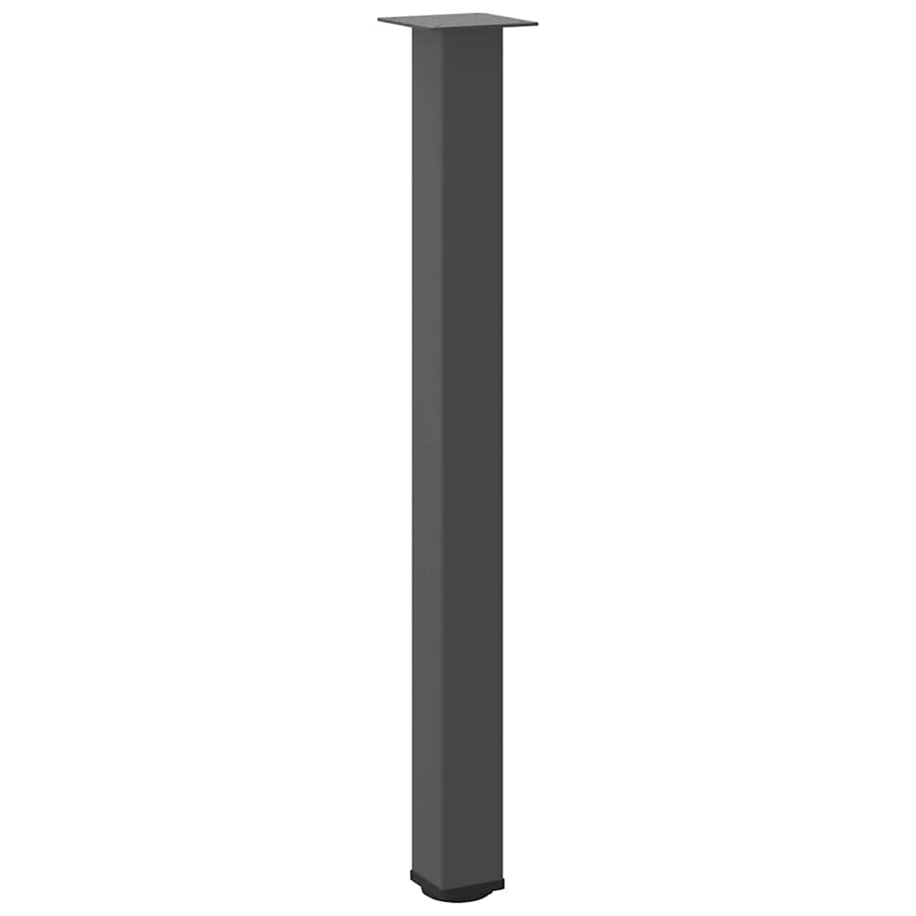 4 db antracitszürke acél bárasztalláb 90-92 cm