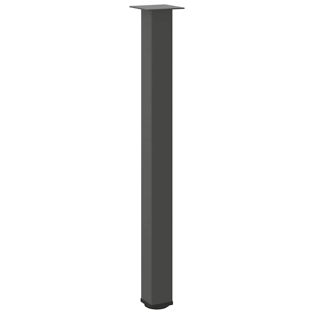 4 db antracitszürke acél bárasztalláb 100-102 cm