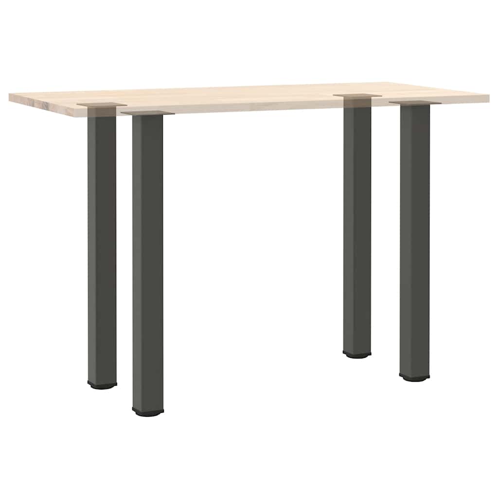 4 db antracitszürke acél bárasztalláb 100-102 cm