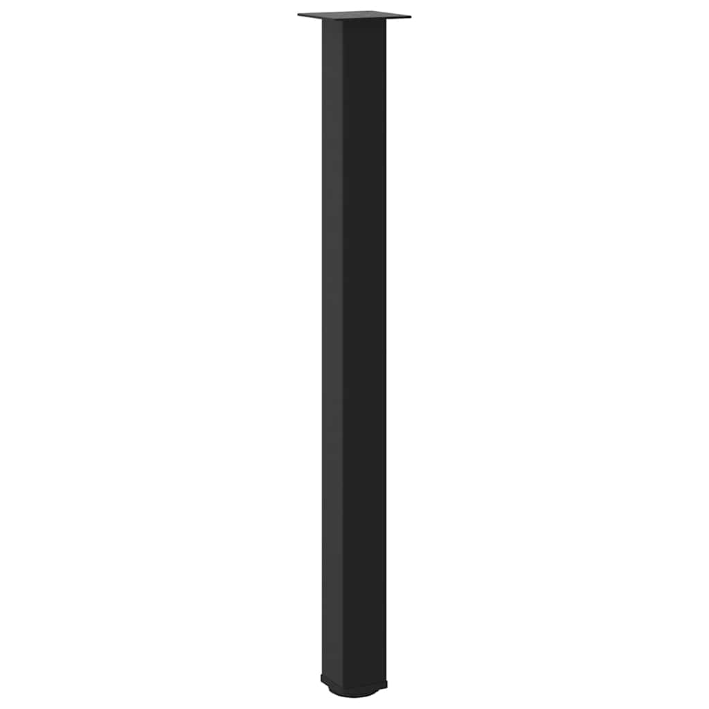 4 db fekete acél bárasztalláb 110-112 cm