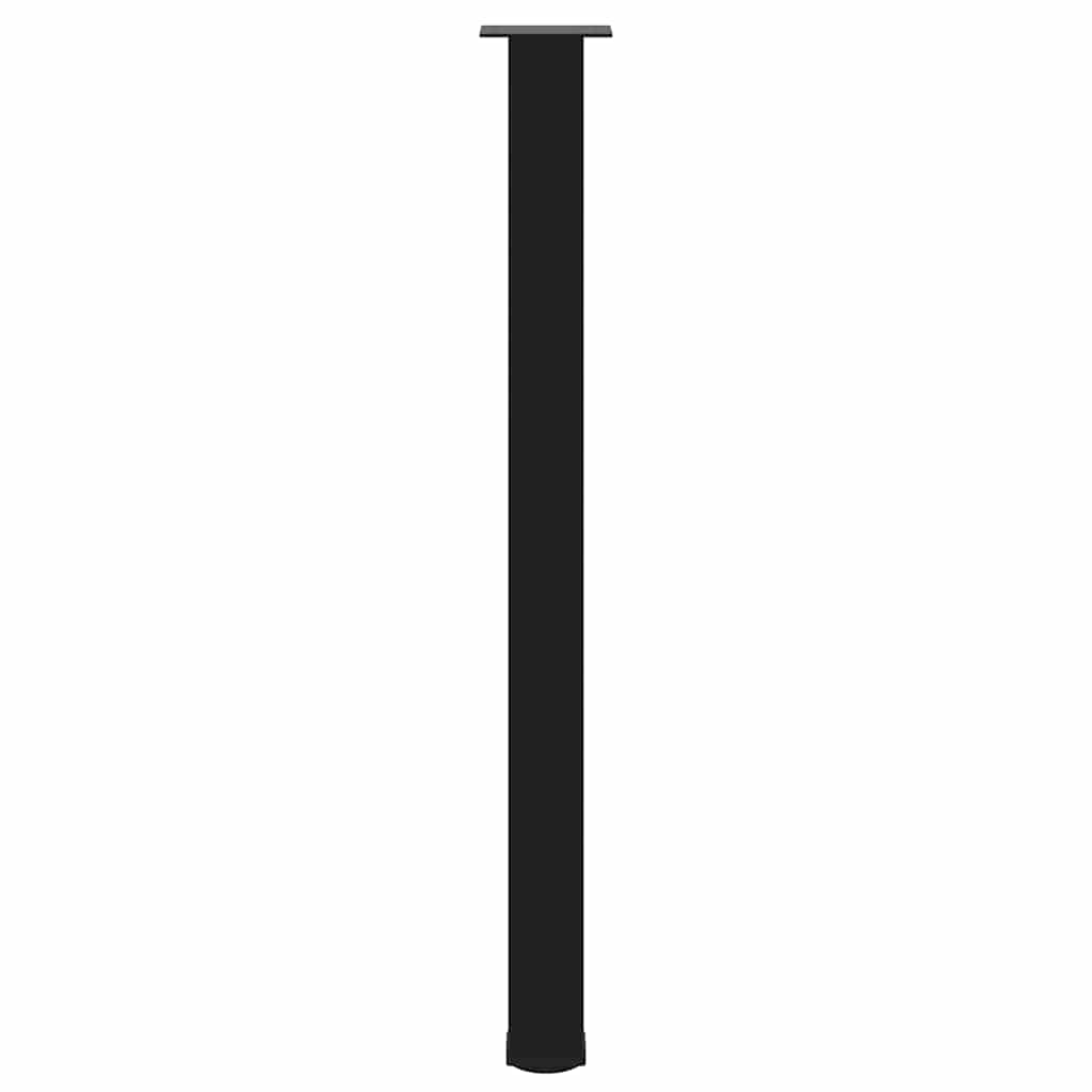 4 db fekete acél bárasztalláb 110-112 cm