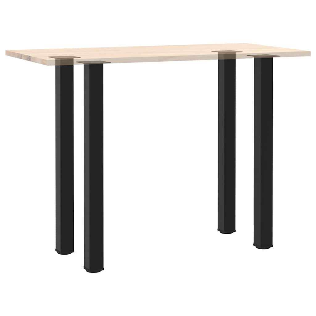 4 db fekete acél bárasztalláb 110-112 cm