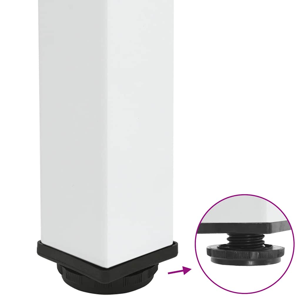 4 db fehér bárasztal láb 110-112 cm acél