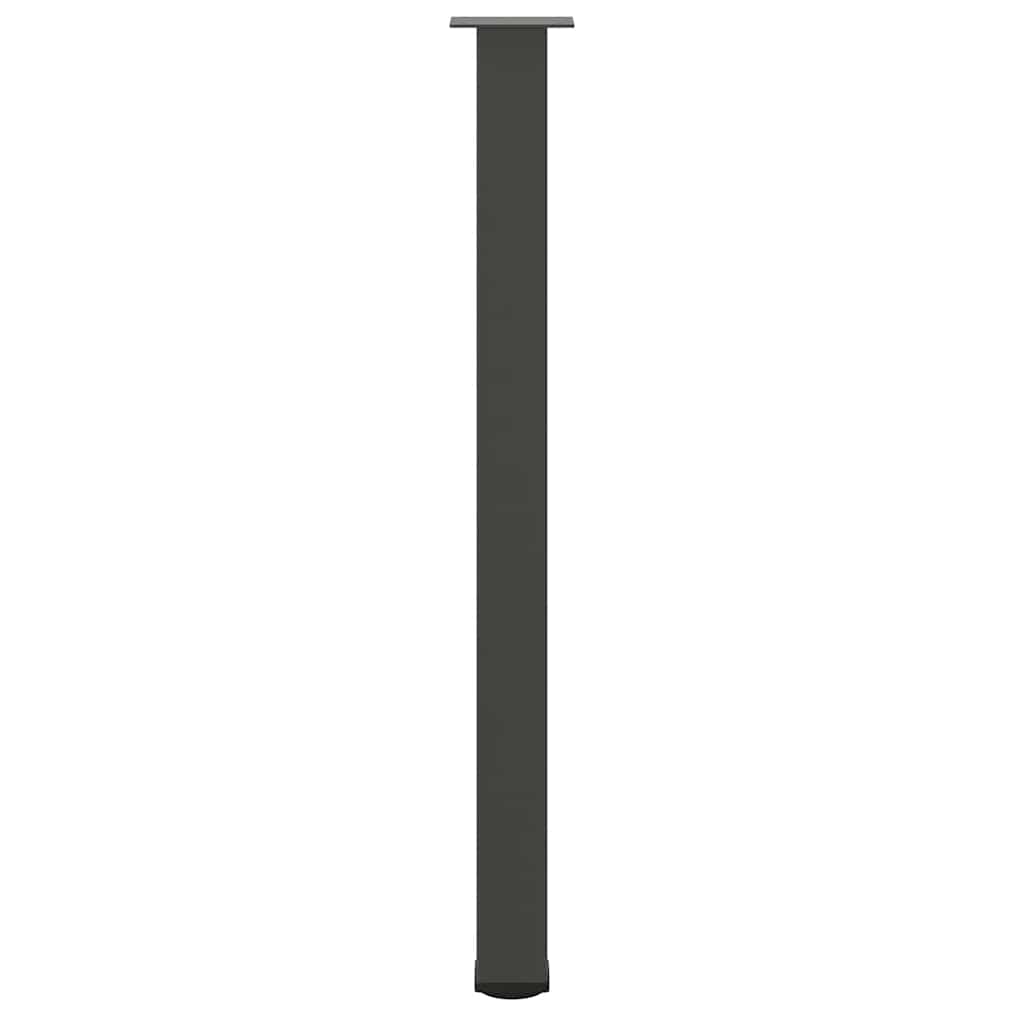 4 db antracitszürke acél bárasztalláb 110-112 cm