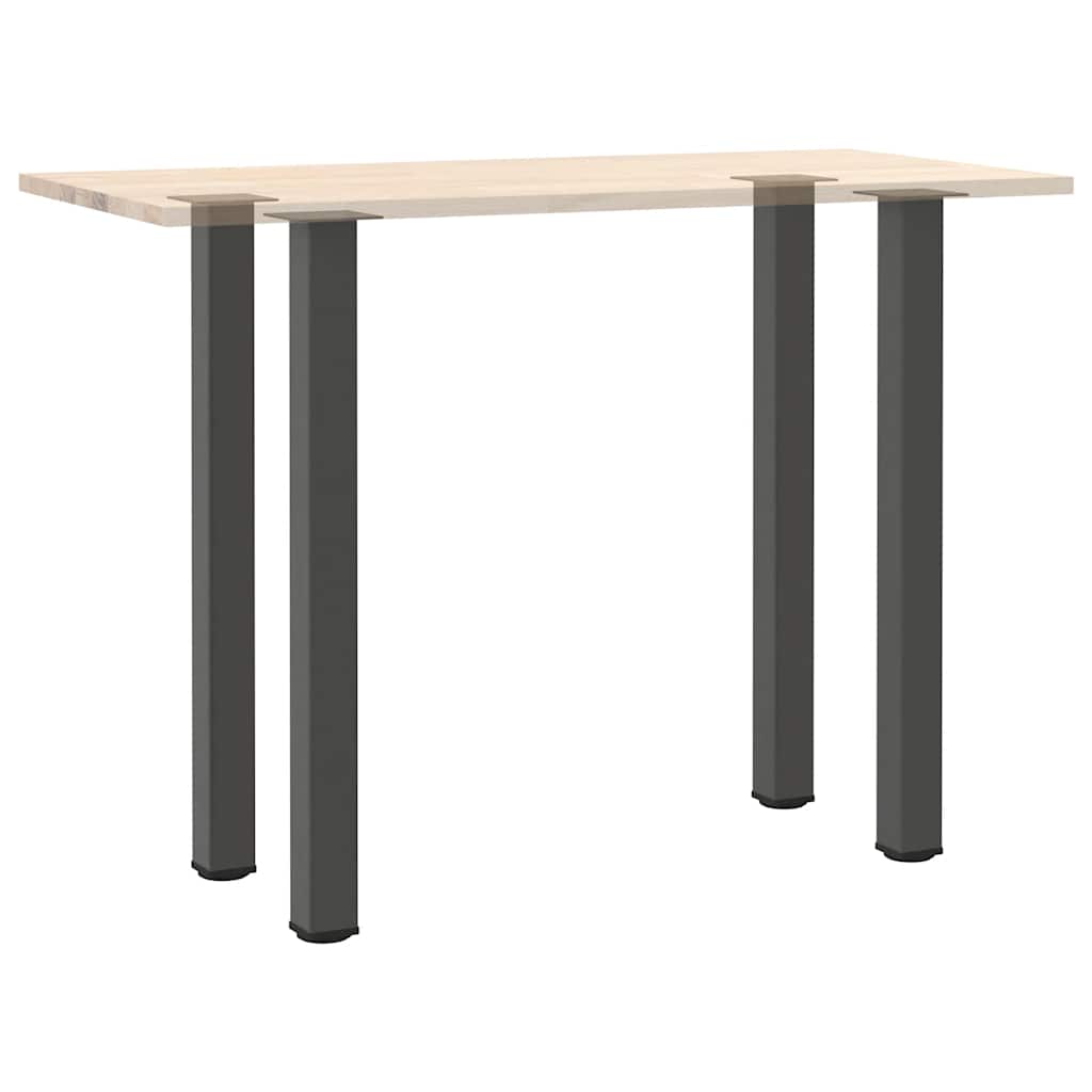 4 db antracitszürke acél bárasztalláb 110-112 cm