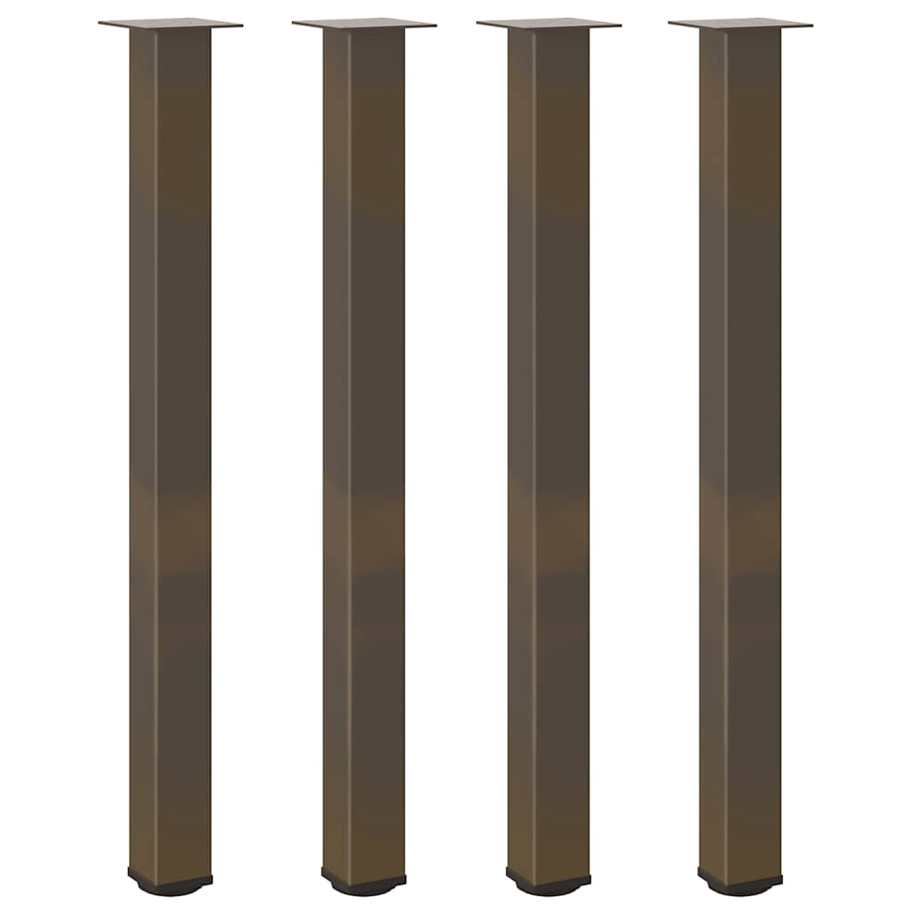 4 db natúr acél bárasztalláb 110-112 cm