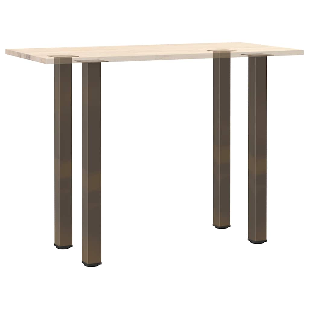 4 db natúr acél bárasztalláb 110-112 cm