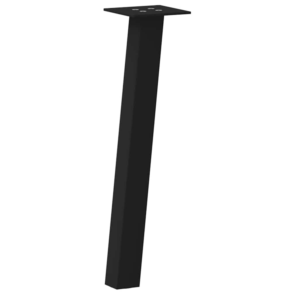 4 db fekete acél dohányzóasztal láb 30 cm