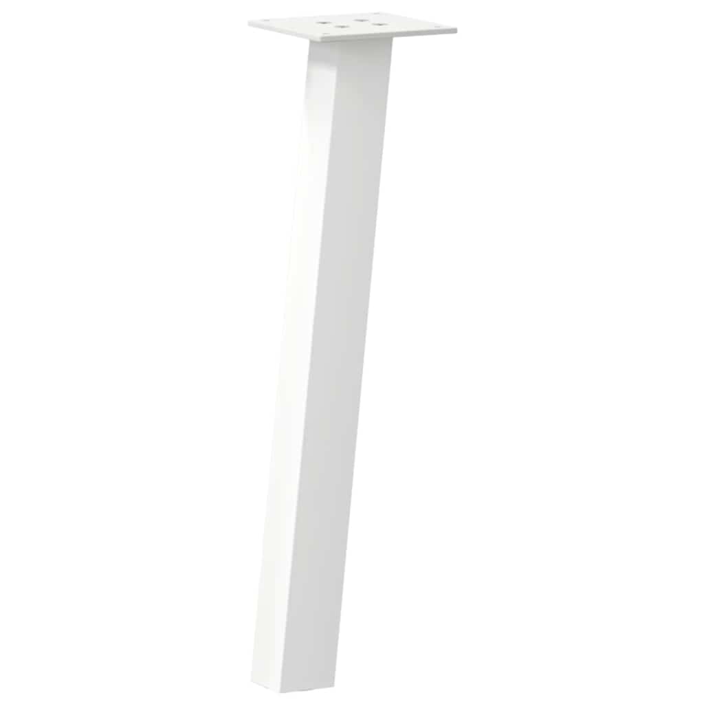 4 db fehér dohányzóasztal láb 42 cm acél