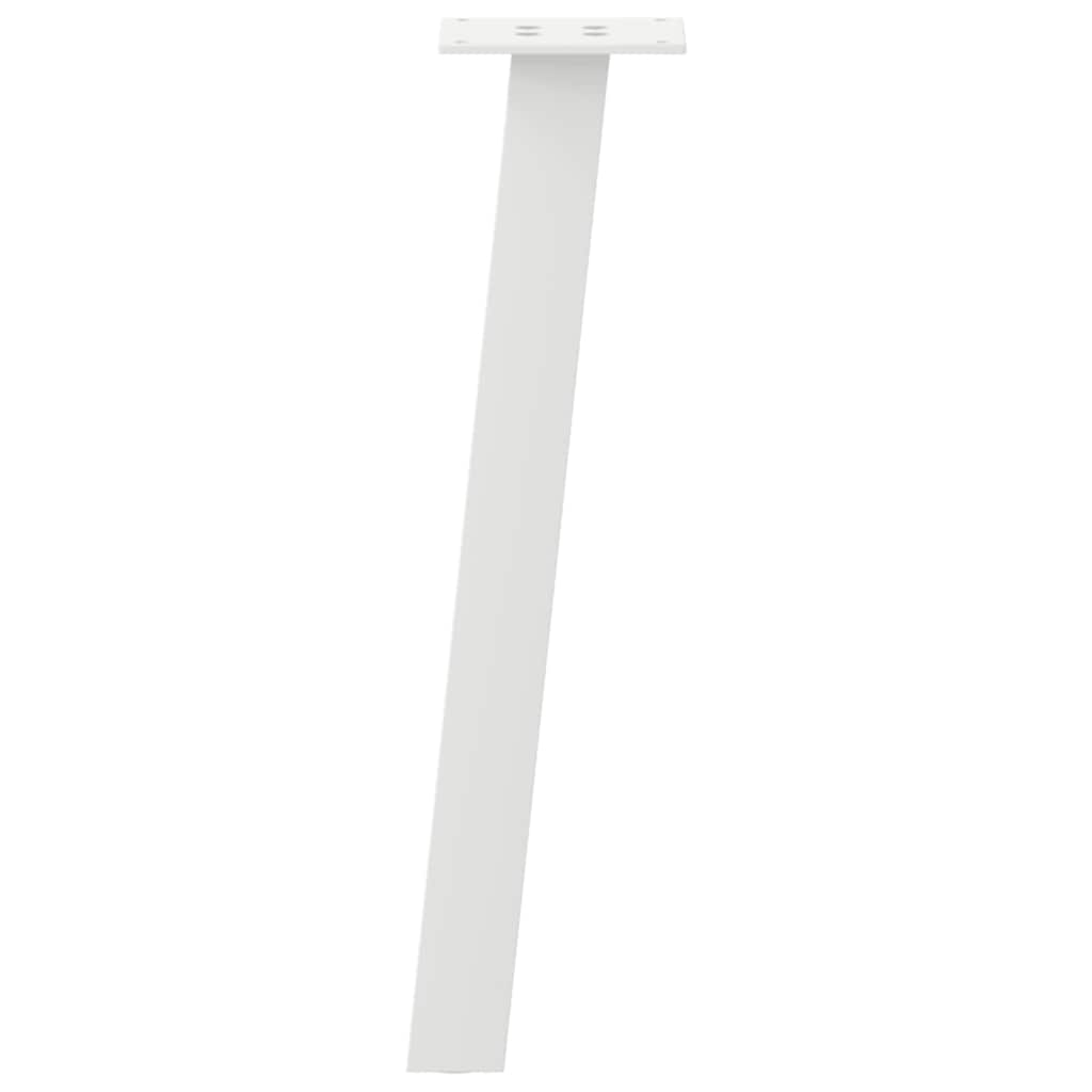 4 db fehér dohányzóasztal láb 42 cm acél