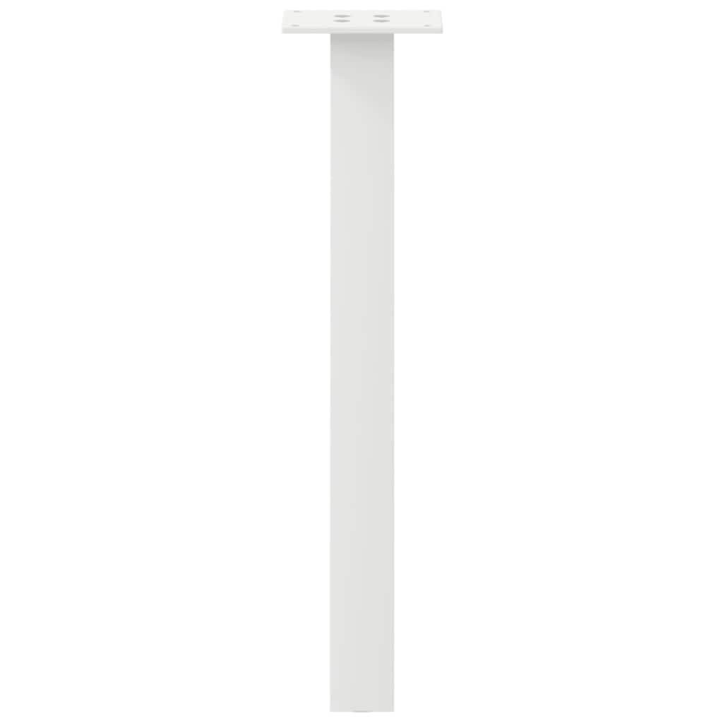 4 db fehér dohányzóasztal láb 42 cm acél