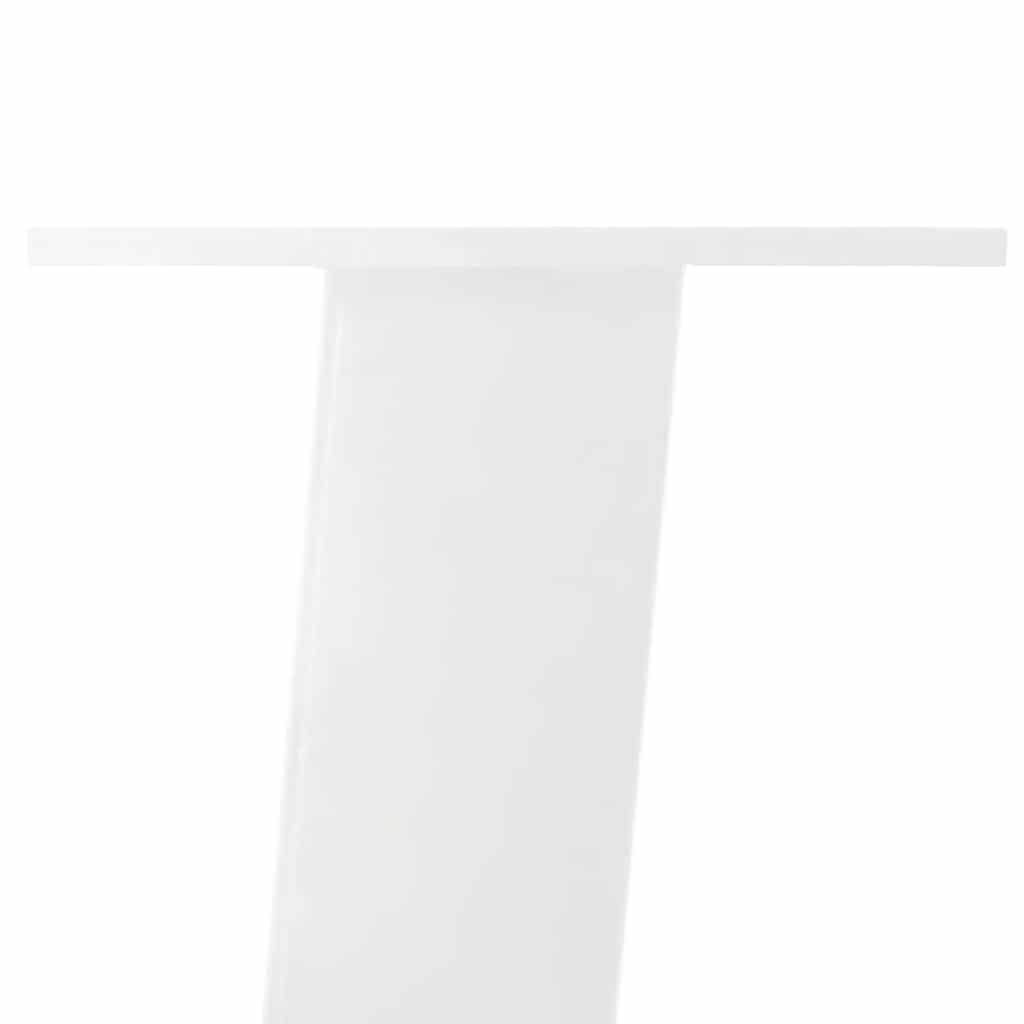 4 db fehér dohányzóasztal láb 42 cm acél