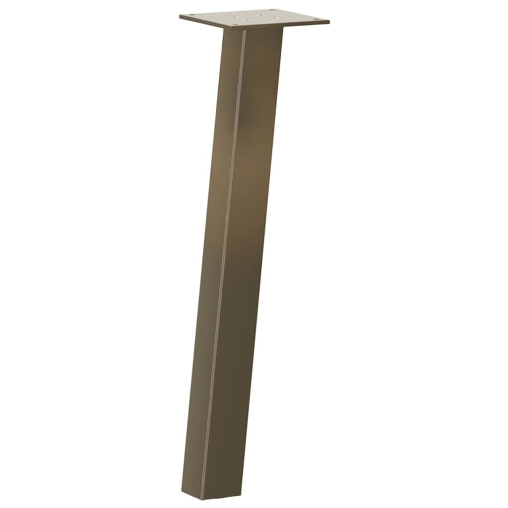 4 db natúr acél dohányzóasztal láb 42 cm acél