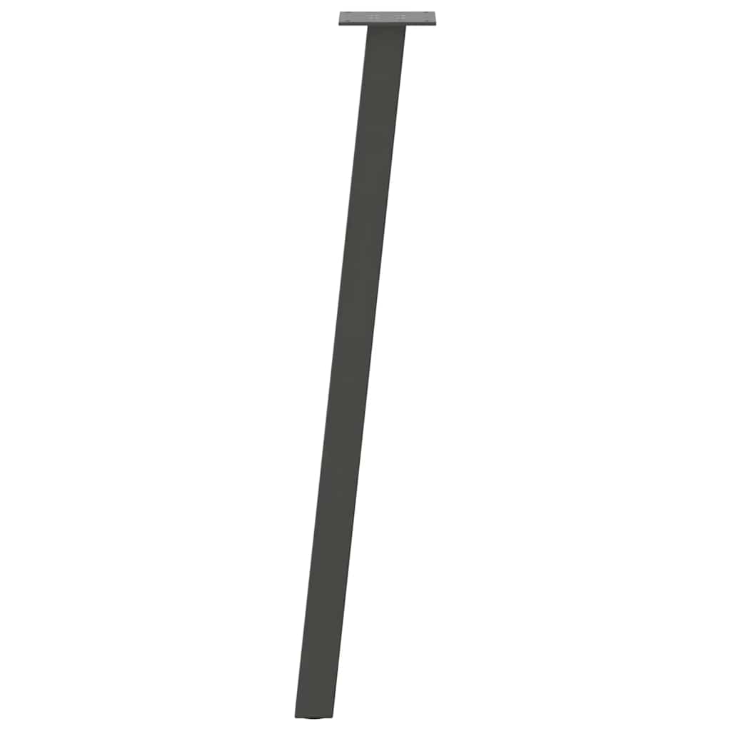 4 db antracitszürke acél konzolasztal láb 72 cm