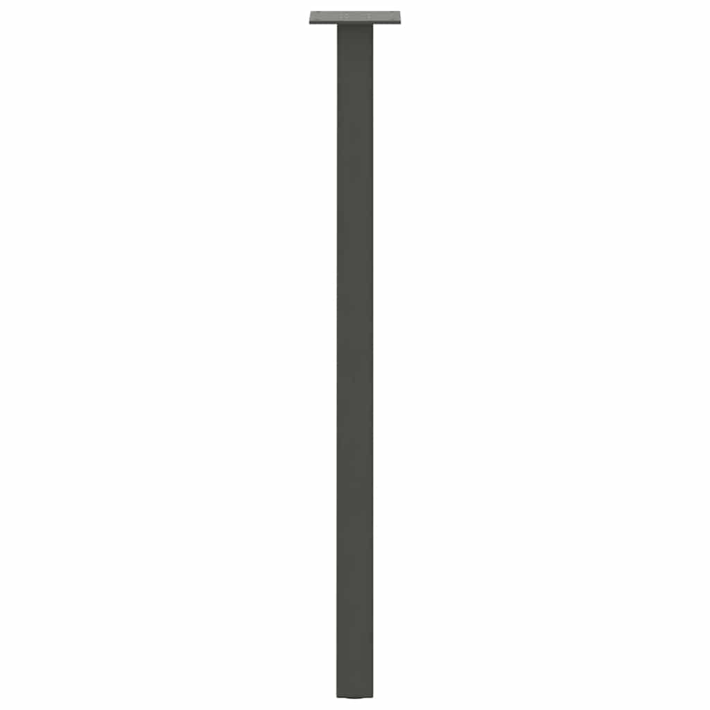 4 db antracitszürke acél konzolasztal láb 72 cm