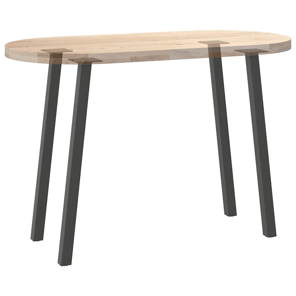 4 db antracitszürke acél konzolasztal láb 72 cm