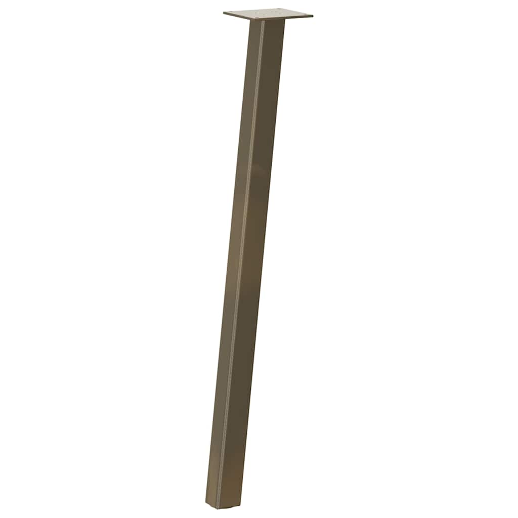 4 db natúr acél konzolasztal láb 72 cm
