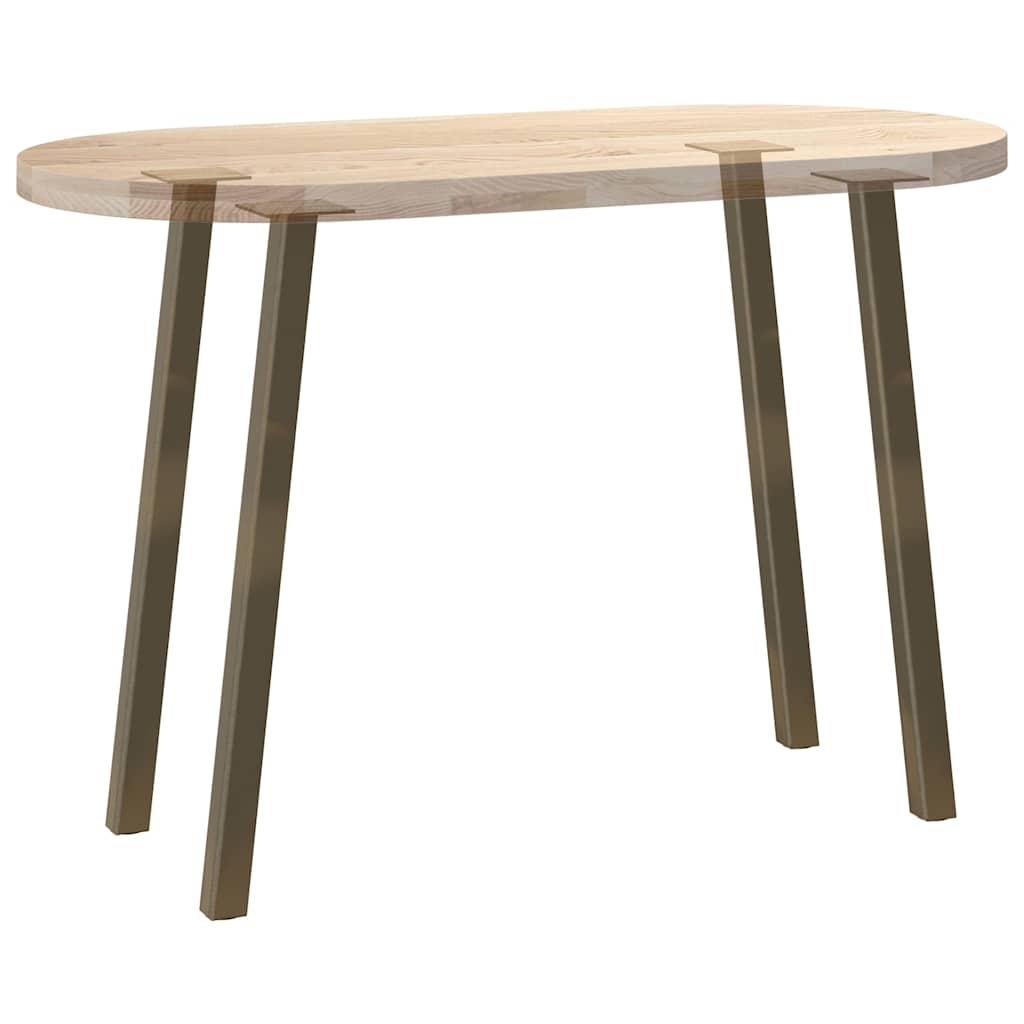 4 db natúr acél konzolasztal láb 72 cm